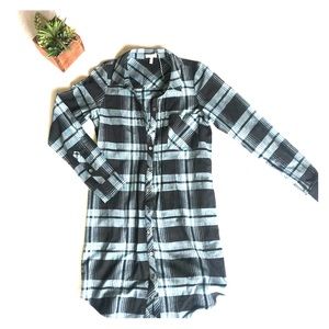 Long sleeve shirt dress by Joie